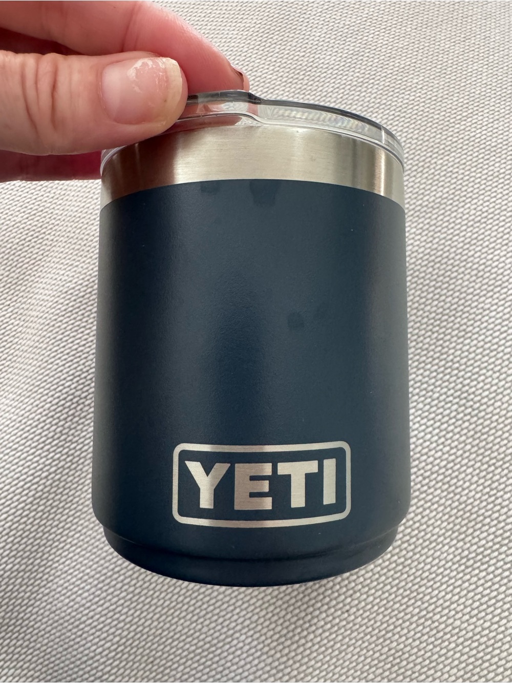 YETI 16 oz Rambler Blue Coffee Tea Hot Cold